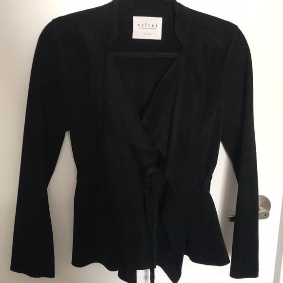 Velvet by Graham & Spencer Black Faux Leather Jacket - Picture 5 of 6